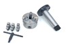Патрон токарный 3-х кулачковый d-80 мм хвостовиком КМ1 с лапкой "TLX"