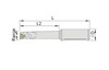 SBJ1212-50L резец расточной dхв. 12 мм