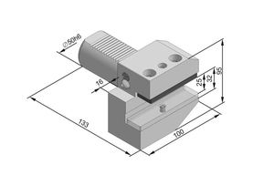 B2-50х32 (291.341.141) держатель инструмента VDI радиальный левый