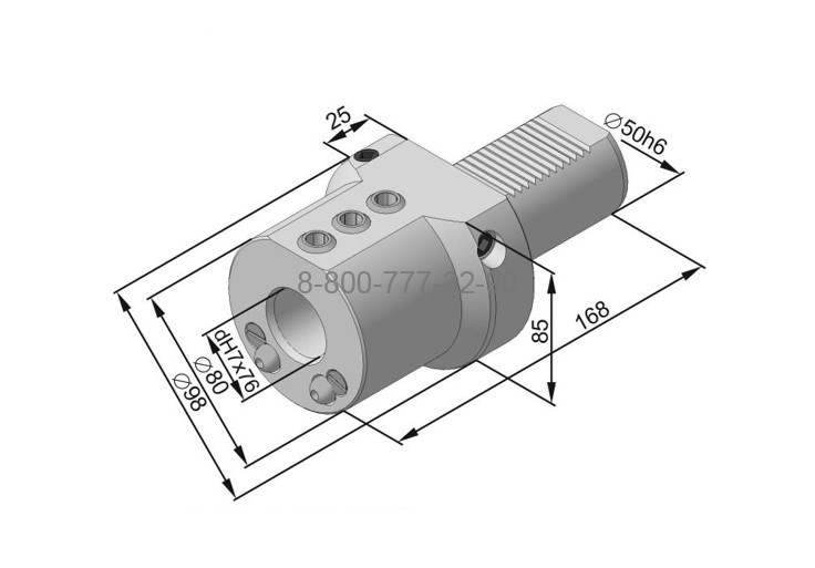 Держатель для инструмента c ц/х Е2-50x32 (291.342.151) Держатель для инструмента c ц/х Е2-50x32 (291.342.151)