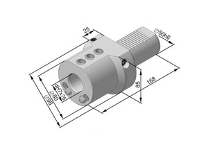 Держатель для инструмента c ц/х Е2-50x20 (291.342.151-02)