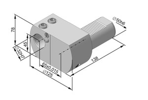 Держатель для инструмента c ц/х Е8-50х32 (291.342.241)
