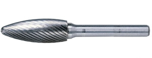 Борфреза твердосплавная H0306М03 (спиральная насечка, 3х6х3х38, Cnic)