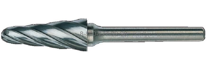 Борфреза твердосплавная L0822М06 (спиральная насечка, 8х22х6х65, Cnic) Борфреза твердосплавная L0822М06 (спиральная насечка, 8х22х6х65, Cnic)