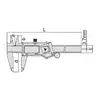 1109-200 Штангенциркуль цифровой метрический ШЦЦ-1 0-200 мм, 0.01 мм, губки 50 мм