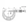 3210-75A Микрометр гладкий МК 50-75 0.001 мм, Тип Б