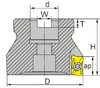 BAP 400R 50-22-4T фреза торцевая насадная со сменными пластинами