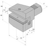 B3-30x20x40 держатель инструмента VDI радиальный перевернутый правый