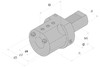 E2-30x12 Держатель инструмента VDI для расточных резцов, аксиальный
