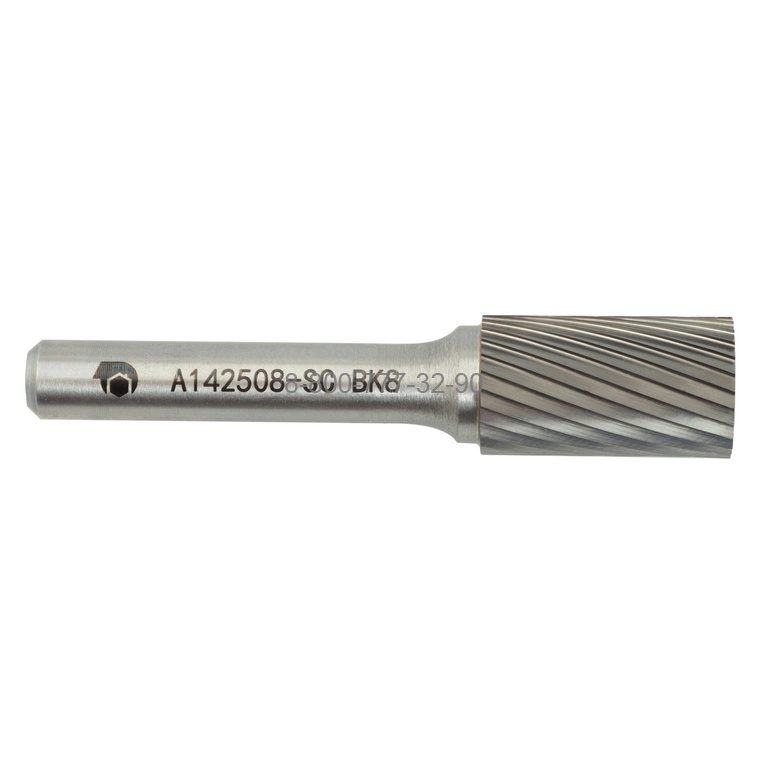 Борфреза твердосплавная A142508-SC (спиральная насечка, 14х25х8х70, SDW Tools)