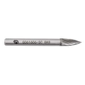 Борфреза твердосплавная G061606-SC (спиральная насечка, 6х16х6х61, SDW Tools)