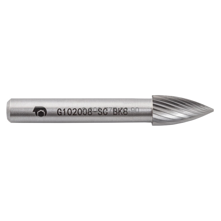 Борфреза твердосплавная G102008-SC (спиральная насечка, 10х20х8х67, SDW Tools)