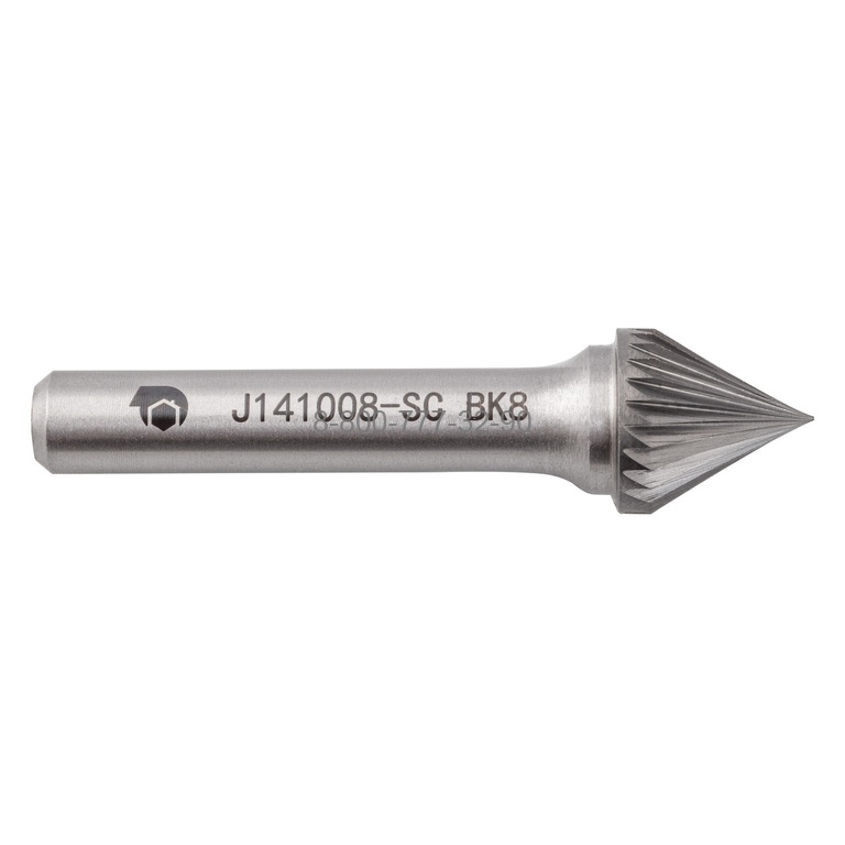 Борфреза твердосплавная J141008-SC (спиральная насечка, 14х10х8х60, SDW Tools)