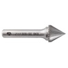 Борфреза твердосплавная J161308-SC (спиральная насечка, 16х13х8х61, SDW Tools)