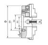 Патрон токарный 4-х кулачковый 7103-0057 - 1000 мм "БЗСП"