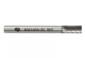 Борфреза твердосплавная A061606-SC (спиральная насечка, 6х16х6х61, SDW Tools)