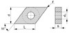 DNMG150404-TM LF9018 пластина твердосплавная "DESKAR"
