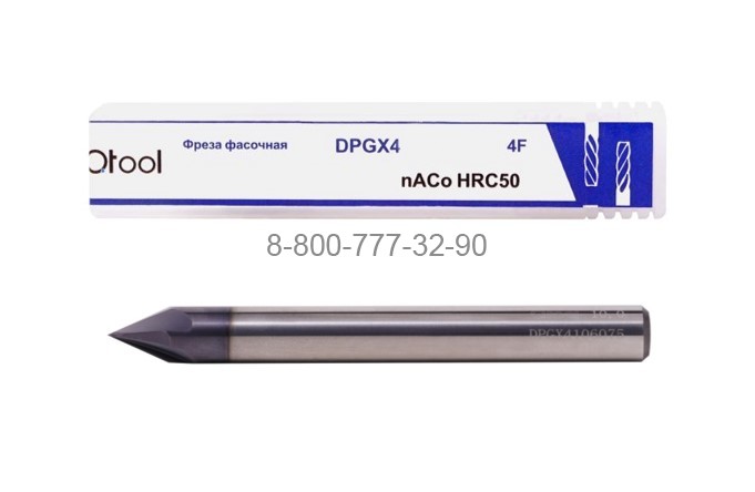 Фреза фасочная d3х50 z=4 nACo 50HRC 60° Фреза фасочная d3х50 z=4 nACo 50HRC 60°