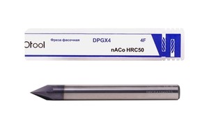 Фреза фасочная d3х50 z=4 nACo 50HRC 60°