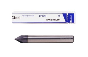 Фреза фасочная d3х50 z=4 nACo 50HRC 90°