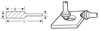 Борфреза твердосплавная J0605М06 (спиральная насечка, 6х5,2х6х65, 60°, Cnic)