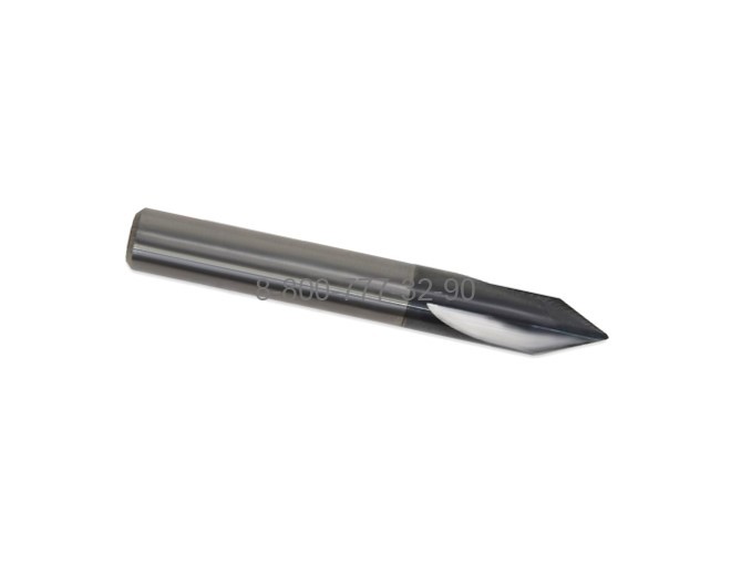 Фреза фасочная d4х50 z=3 TiAlSiN 55HRC 60° Фреза фасочная d4х50 z=3 TiAlSiN 55HRC 60°