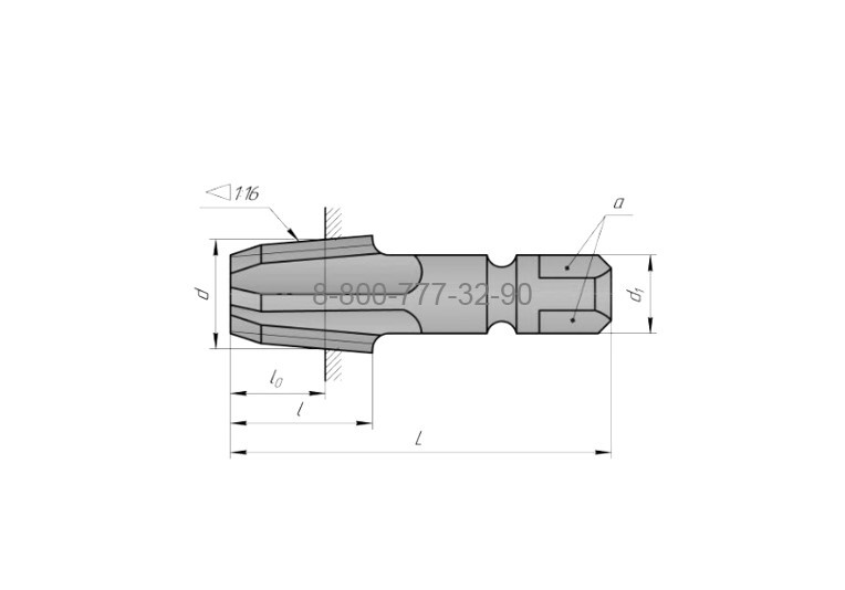Метчик К 1/4 (NPT) Р6АМ5 конический дюймовый м/р. (18 ниток/дюйм) "TLX" Метчик К 1/4 (NPT) Р6АМ5 конический дюймовый м/р. (18 ниток/дюйм) "TLX"