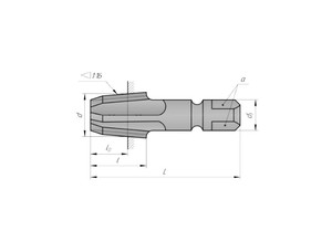 Метчик К 1/4 (NPT) Р6АМ5 конический дюймовый м/р. (18 ниток/дюйм) "TLX"