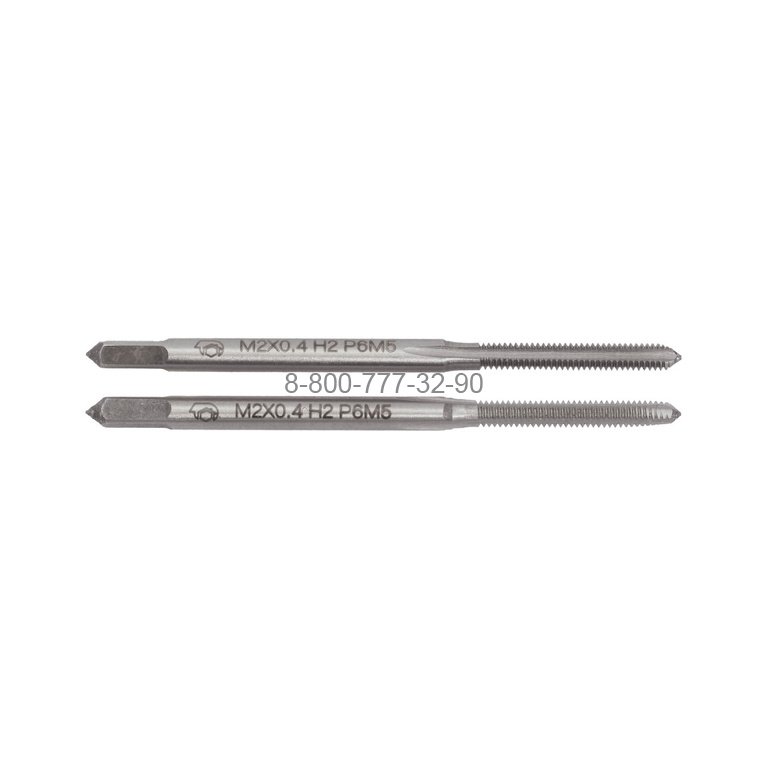 Метчик м/р М2,0х0,4 Р6М5 комплект 2 шт. с усил.хв., "SDW Tools" Метчик м/р М2,0х0,4 Р6М5 комплект 2 шт. с усил.хв., "SDW Tools"