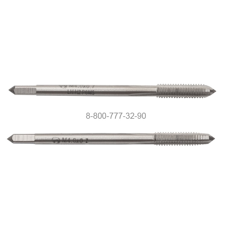 Метчик м/р М4,0х0,7 Р6М5 Lh комплект из 2 шт. с прох. хв. “SDW Tools" Метчик м/р М4,0х0,7 Р6М5 Lh комплект из 2 шт. с прох. хв. “SDW Tools"