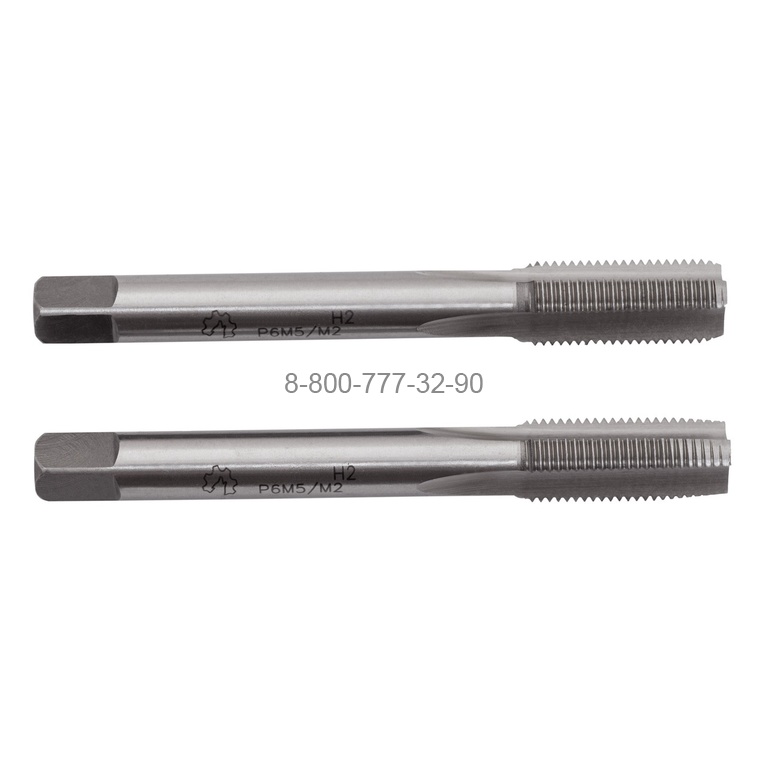 Метчик м/р М12х1,0 Р6М5/М2 комплект из  2шт. ГОСТ 3266-81 "Wolfstar"