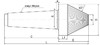 MHDJ-MT5-D103-d20-60° Центр токарный передний поводковый рифленый