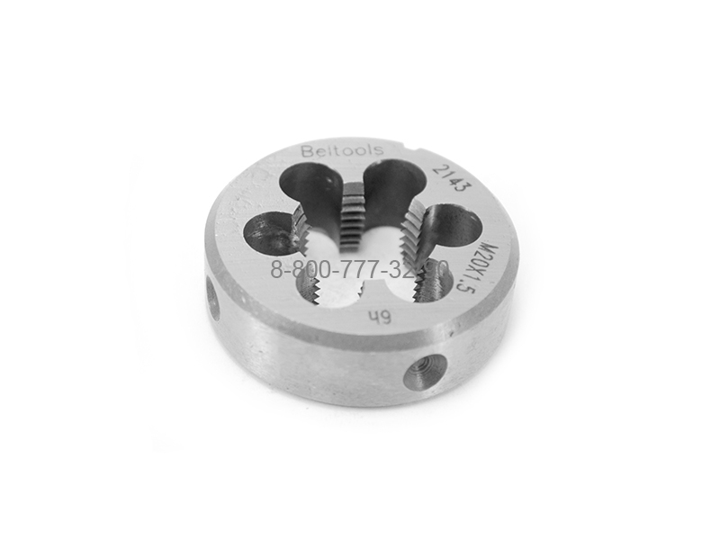 Плашка М20х1,5 (6h, D=45 мм, Beltools) Плашка М20х1,5 (6h, D=45 мм, Beltools)