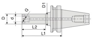 BT50-CKB6-290 оправка для расточной головки
