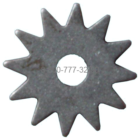 Шарошка d 50х2,0х14 (звездочка) сталь 20 закаленная, твердость 65HRC, острозубая Шарошка d 50х2,0х14 (звездочка) сталь 20 закаленная, твердость 65HRC, острозубая