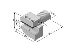 B1-50х32 (291.341.151) держатель инструмента VDI радиальный правый