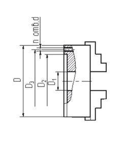 Патрон токарный 3-х кулачковый 7100-0011 (K11-315) - 250 мм "YTUM"